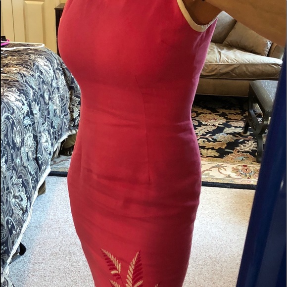 Althusser linen embroidered dress size 8 - Picture 2 of 8